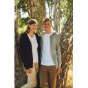 Image of Neutral Tiger Cotton Organic in Conversion Zipped Hooded Sweatshirt