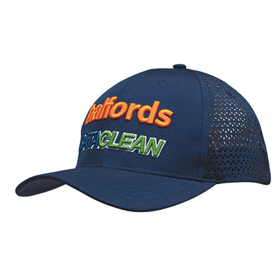 Image of Sports Ripstop Twill Cap with Triangle Perforations